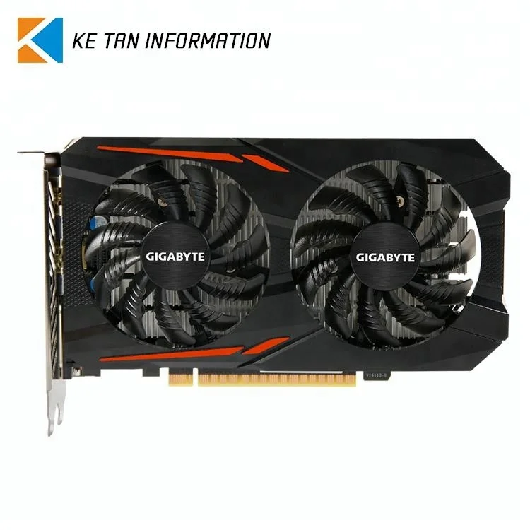  Видеокарта GIGABYTE NVIDIA GTX1050 2 ГБ GDDR5 с PCI Express 7008 МГц