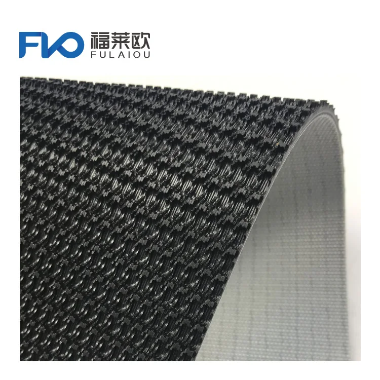 2021 new Newly Design Black Wedge Rough Top Surface Conveyor Belt