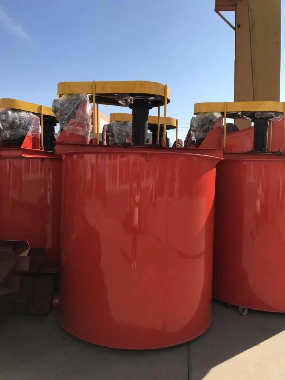 
AC Motor Type and New Condition Gold Agitation Double Impeller Leaching Tank 