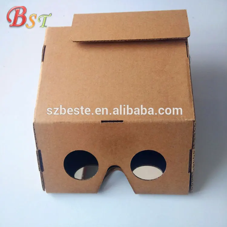 
2018 ar cardboard virtual reality video google 3d glasses fit for Android and ios systems 