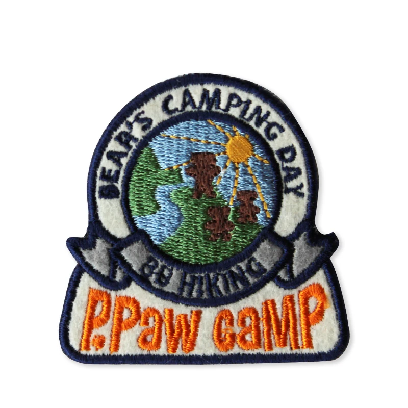 Custom Cute Embroidery iron on patch  hand made  Customized Fashion Design Embroidery sew on Patches for vest