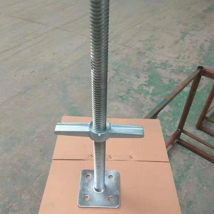 Construction Scaffolding part Solid U-head vertical Screw Jack