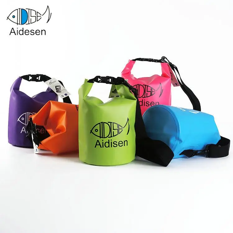 Custom Logo 500D PVC Roll Top Dry Bag Outdoor Water sports  Waterproof  Dry backpack