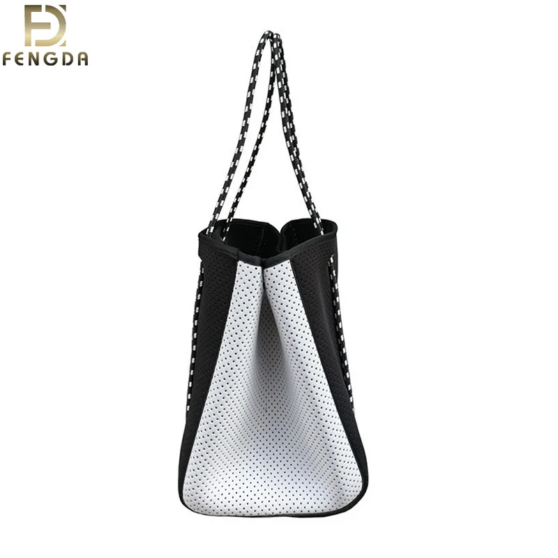 High Quality Designers Handbags Big Capacity Neoprene Bags Handbag Women Lady Button Thread OPEN