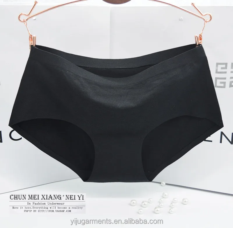 Best selling comfortable women cotton plain dyed brief underwear