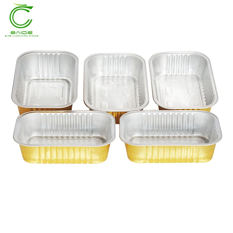 Various Sizes One Time Use Egg Shaped Food Container Aluminum Baking Cups