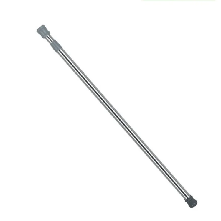 110-200 cm thin tube telescopic rods shower adjustable shower curtain rod with spring shower pole