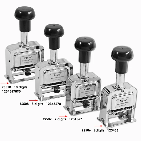 High Quality 6 /7/8/10 Digits Automatic Numbering Machine Office Serial Number Stamping Machine