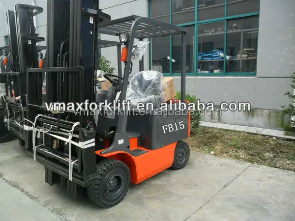 1.5T narrow aisle 4 Wheel battery Forklift truck