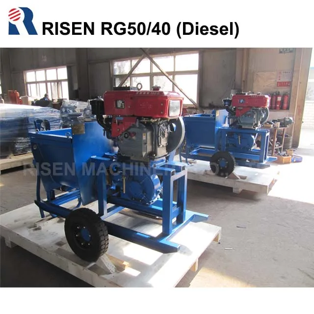 diesel mortar grout pump for the pumping /grouting of cement slurry or mortar