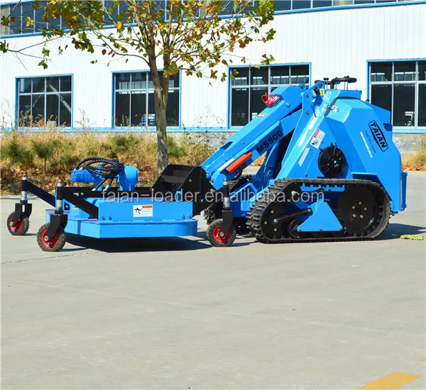 Small Garden Lawn Tractor Track Loader Moving Machine Mowers Attachments