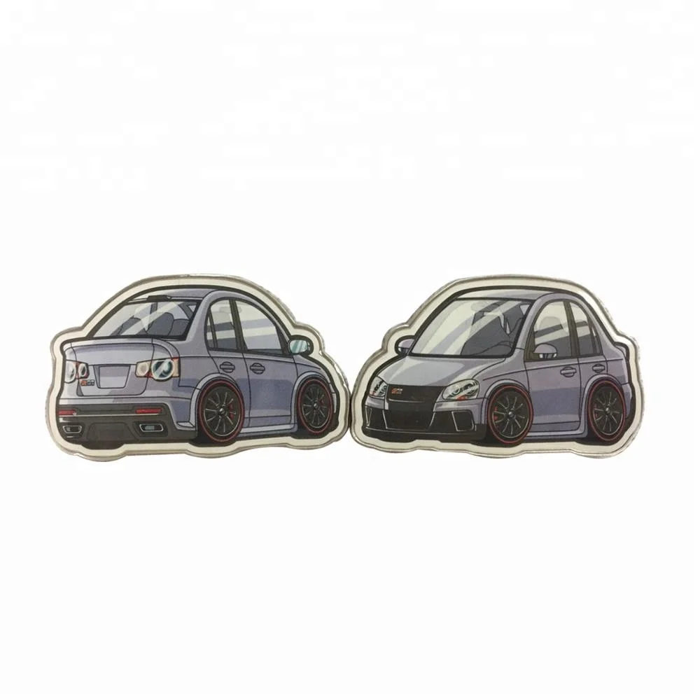 Metal fridge magnet wholesale custom cheap car shape souvenir stainless steel material metal fridge magnet