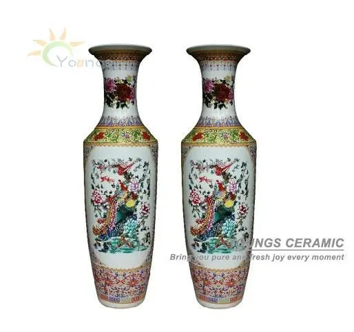 1.2meter high Chinese Antique Porcelain Large Flower Vases For Indoor