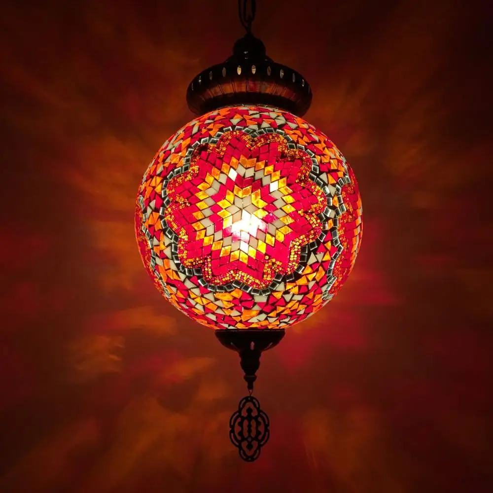 Tokin handmade Mosaic Art single turkish mosaic glass lamp