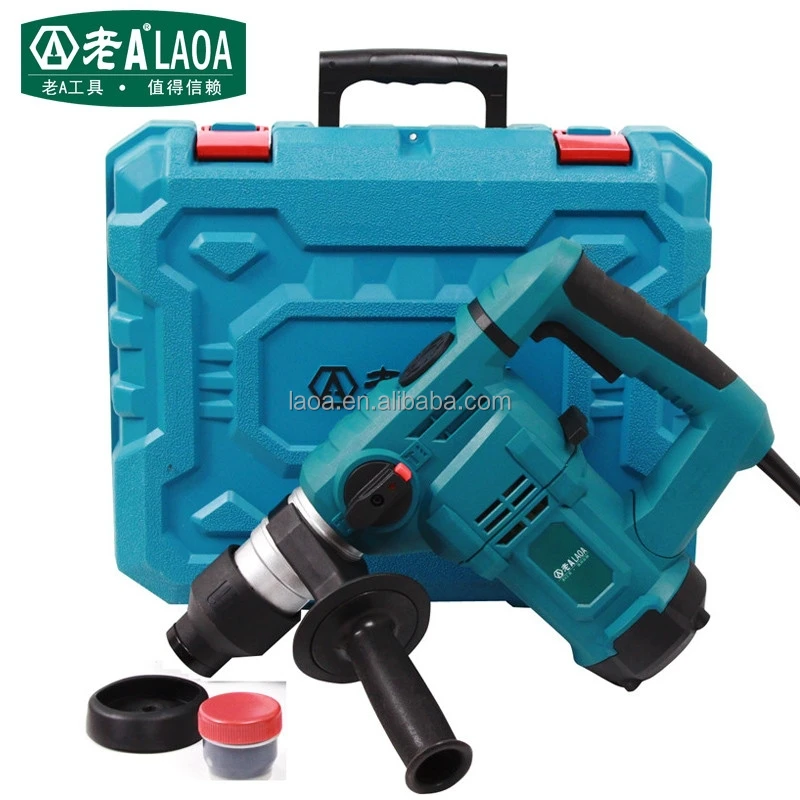 LAOA Industrial 1200w big power combination electric hammer,drill wall tool,electric rotary hammer drill 32mm