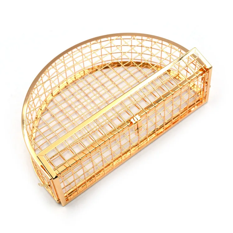 
Simple Style Hollow Out Evening Bag Small Half Round Shoulder Bag for Women 