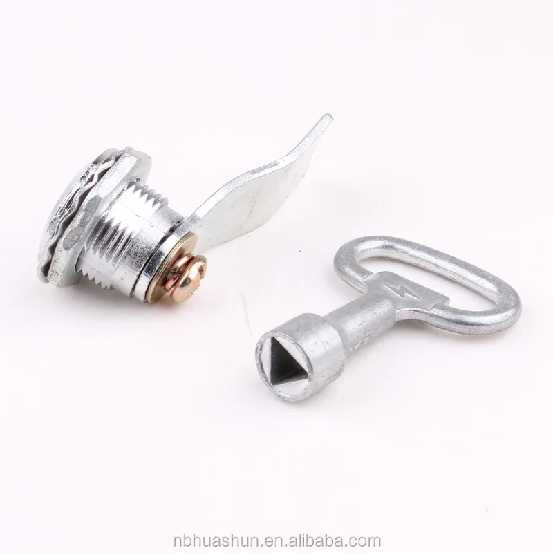 HS705 zinc alloy die-cast housing and cylinder hardware fitting electronic cabinet Triangle Type Cam Lock