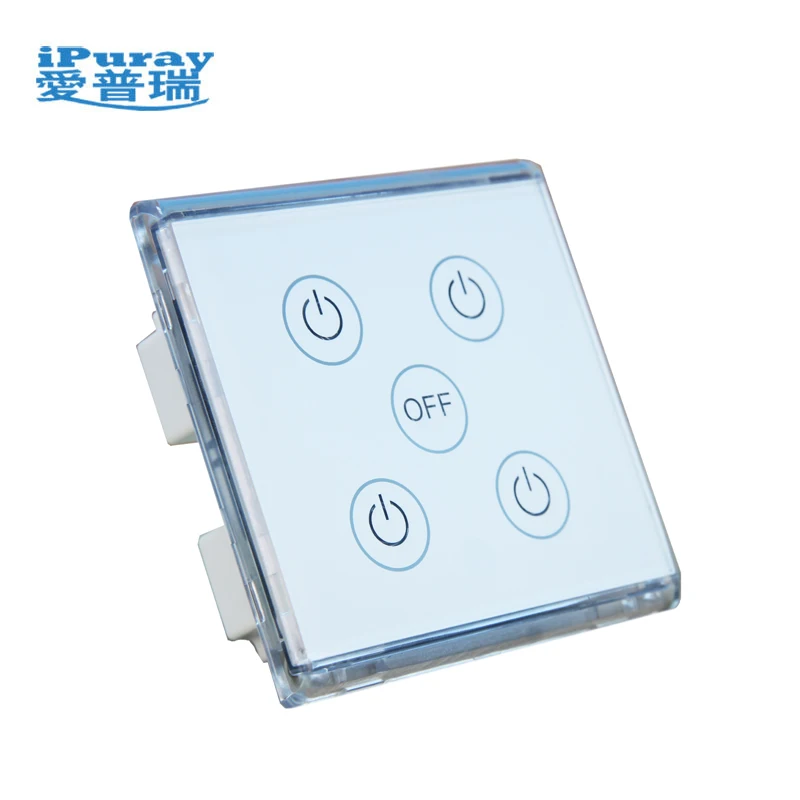 Smart home Wifi Smart phone wall Glass Screen Touch light Switch 4 gang 220V