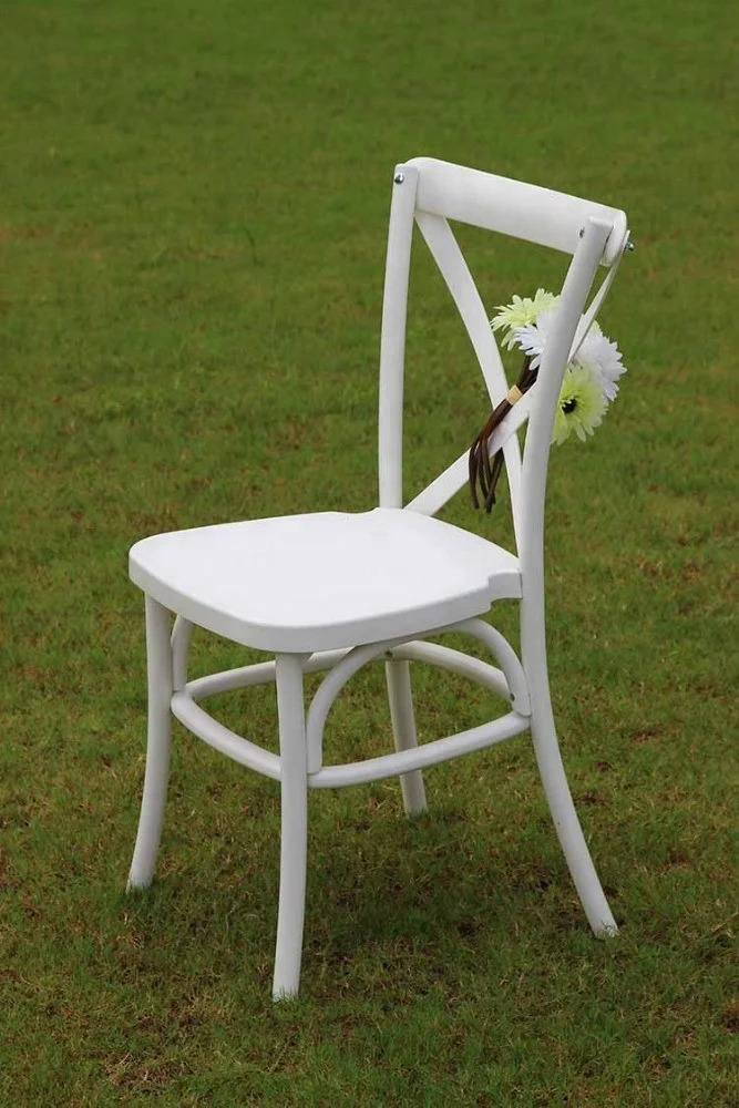 china manufacturer elegant design cross back wedding chair