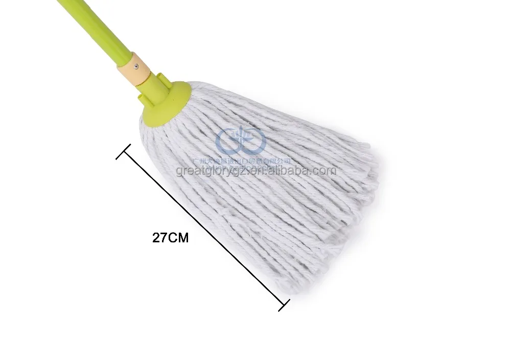 909 White Cotton Yarn with Plastic Clip Washable Mop Head