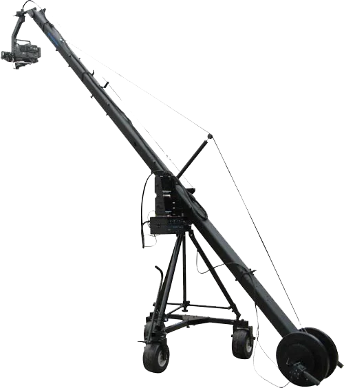 Jimmy Jib, Camera Crane, Jimmy Jib Accessories for Sale 10 Meters Length 4 Wheels Dolly Kit Black Jimmy Jib Super 3W 22.6kgs
