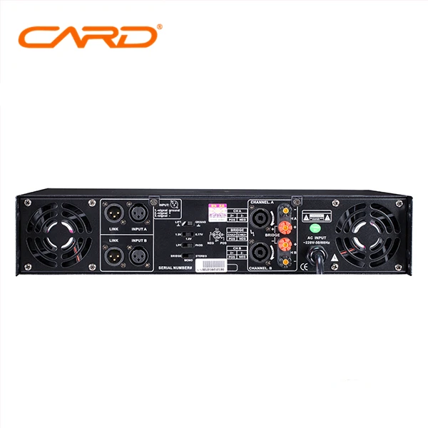 
2 channel 2000W Professional Power Audio Amplifier/harga power amplifier CARD WA-series 