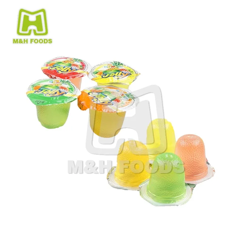 Cup Shaped Assorted Fruit Jelly In Big Racing Car Jars