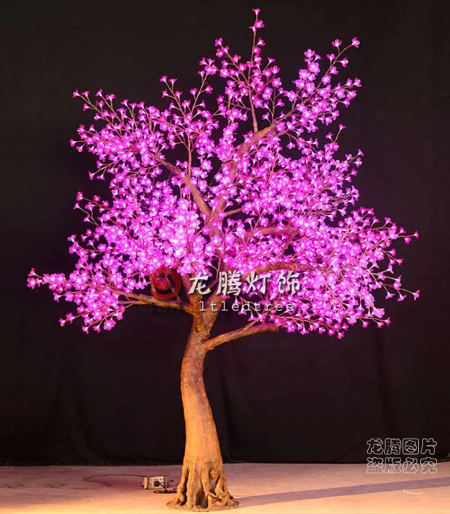 
Wholesale outdoor christmas wedding decoration artificial led cherry blossom tree light 