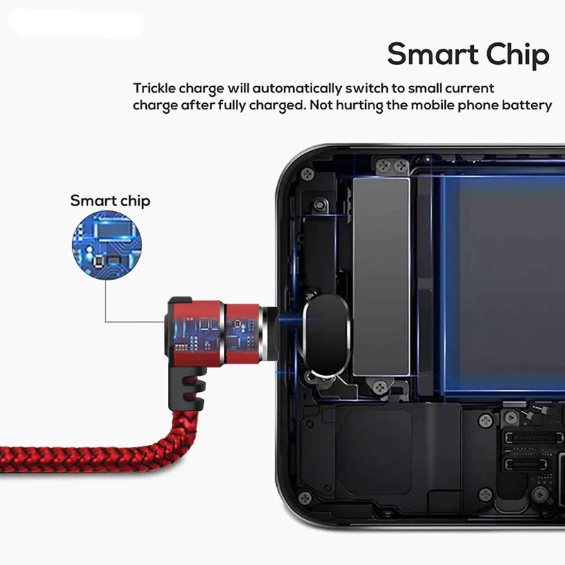 
Fashion design 90 degree braided nylon 3 in 1 cable usb magnetic for game 