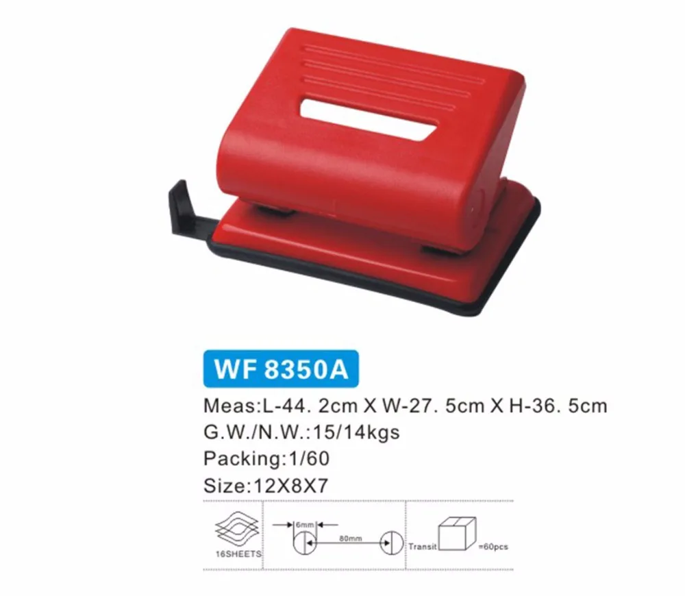 Professional Heavy-Duty 20 Sheet Capacity Metal Paper Punch 2 Holes for Office Use High Quality Desktop Stationery