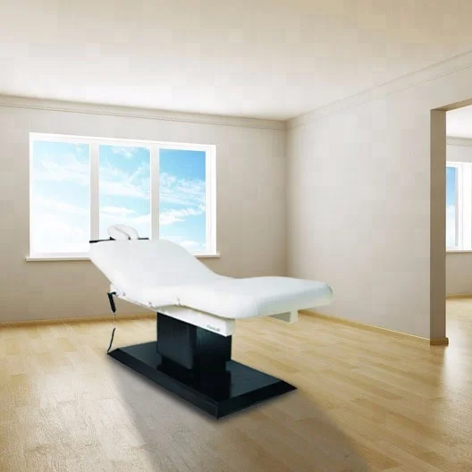 Top Beauty Salon Furniture Electric Lift Cosmetic Bed Massage Table Facial Chair with CE
