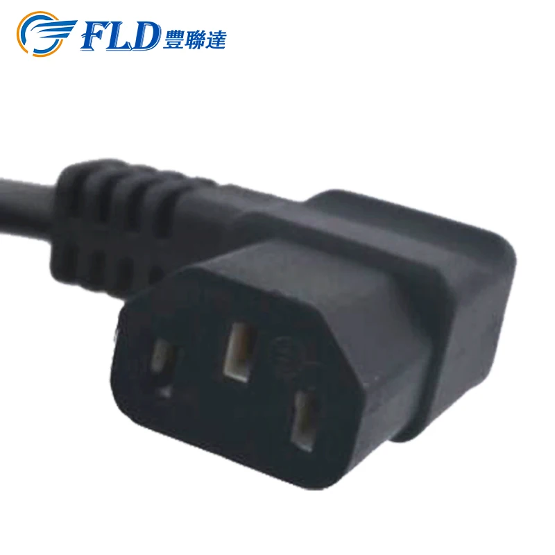 90 Degrees Electrical C13 Power Cord Plug,computer cables connectors