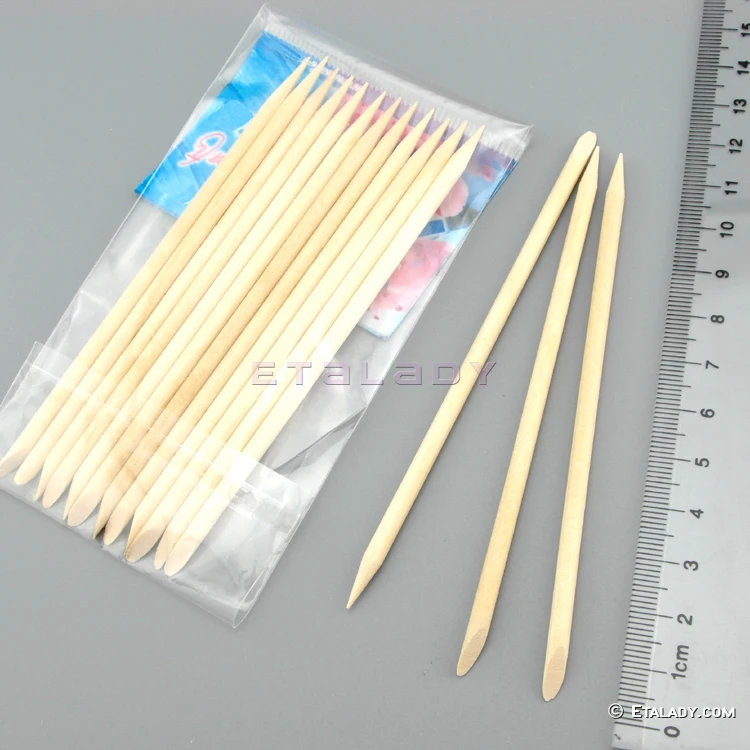 Disposable good quality nail art manicure wooden nail sticks wholesale factory price orange wood sticks