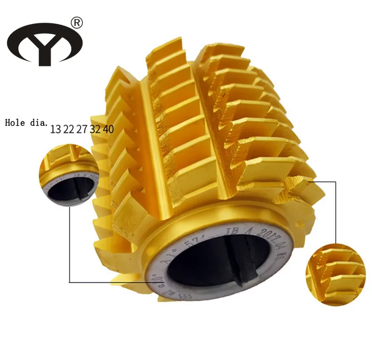 
HSS M2/M35 JB Right hand Module Gear Hobbing Cutter with TIN coating 