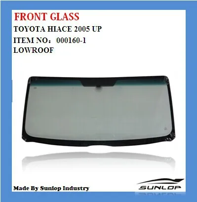 SUNLOP hiace front glass windshield #000160-1 fit for hiace 200 commuter van narrow body lowroof auto spare parts hiace kdh 200