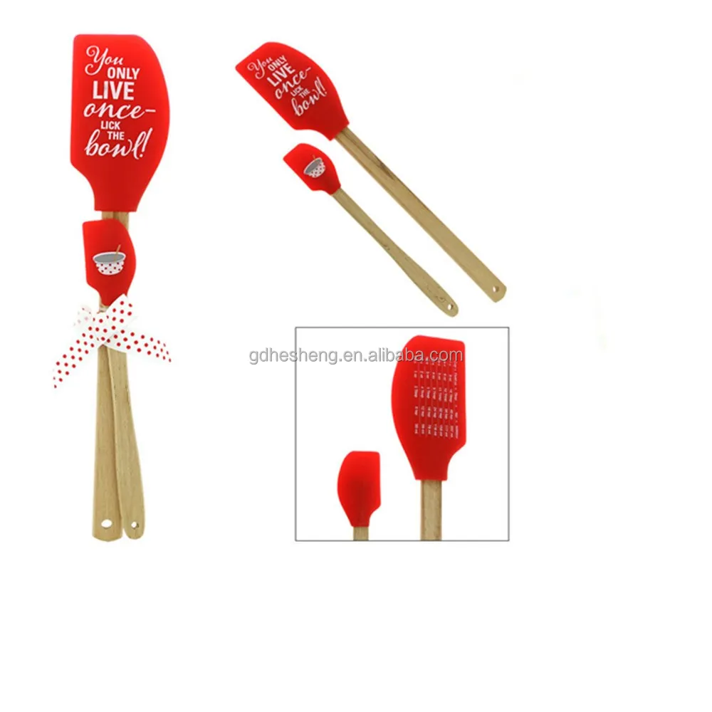 Heat Resistant Logo Printed Silicone Spatula Baking & Pastry Tools Spatula Silicone Butter Kitchen Accessories Baking 1 Per Kit