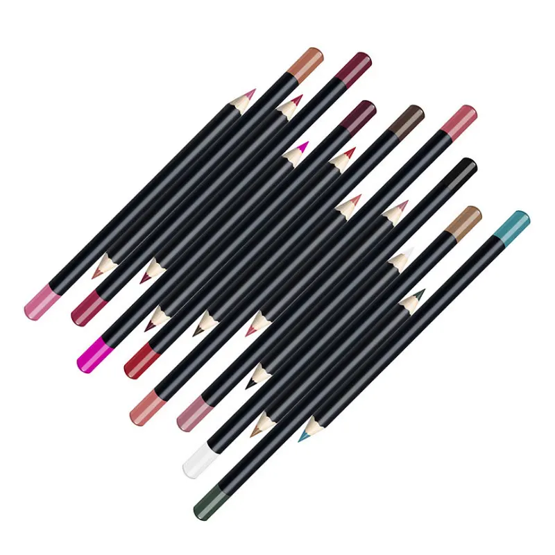 Eyeliner Line 3 In 1 Function  Available 16 Colors Lip Pencil No Logo Matte Lip Liner