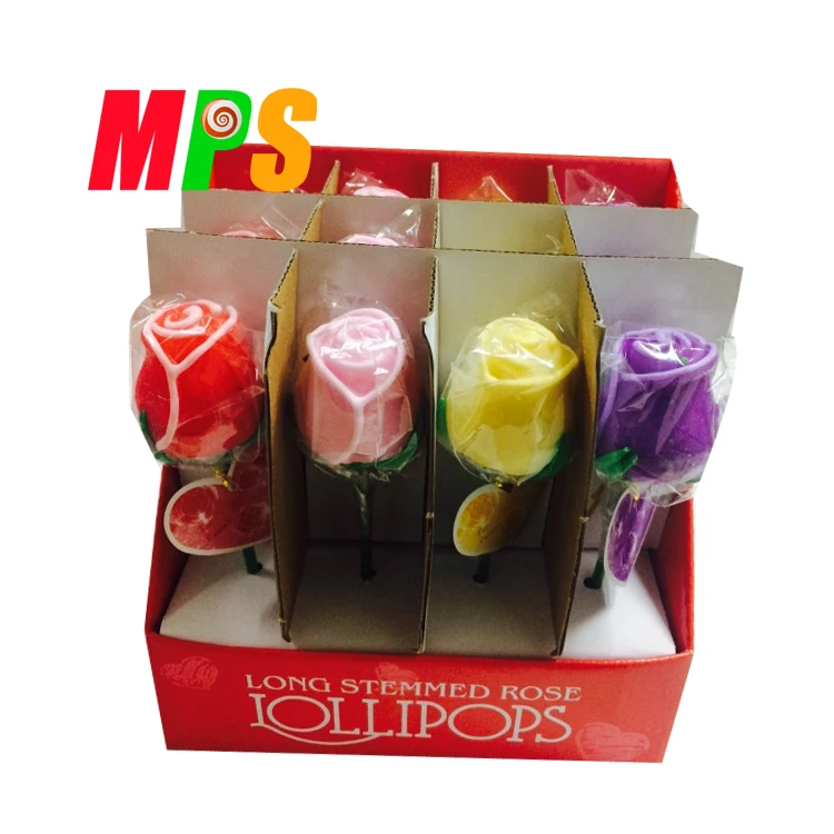 Леденцы в форме цветка розы