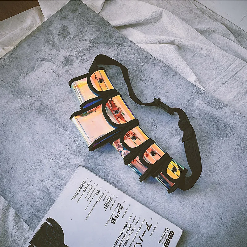 
fashion streetwear functional tactical cross shoulder bags hip hop chest rig waist bag 