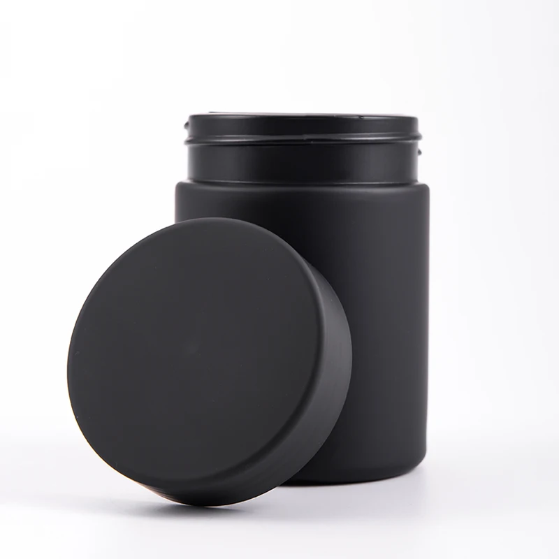 100ml 160cc Gold Matte Soft Touch Pill Capsule PET Bottle