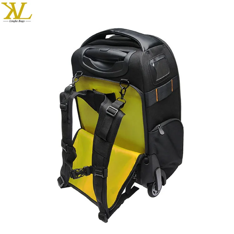 Trolley DSLR Camera Backpack Case with Wheels, Fashion Camera Bag