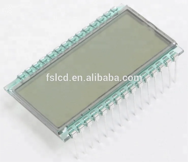 7-Segment Lcd Display Panel Customise Digit Transparent Liquid Crystal Display TN Type 6 Bit Lcd Display with Pins Connection