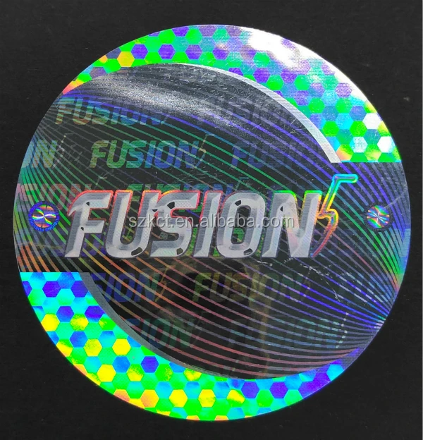 Wholesale Crystal Emboss Text Effect Hologram Sticker