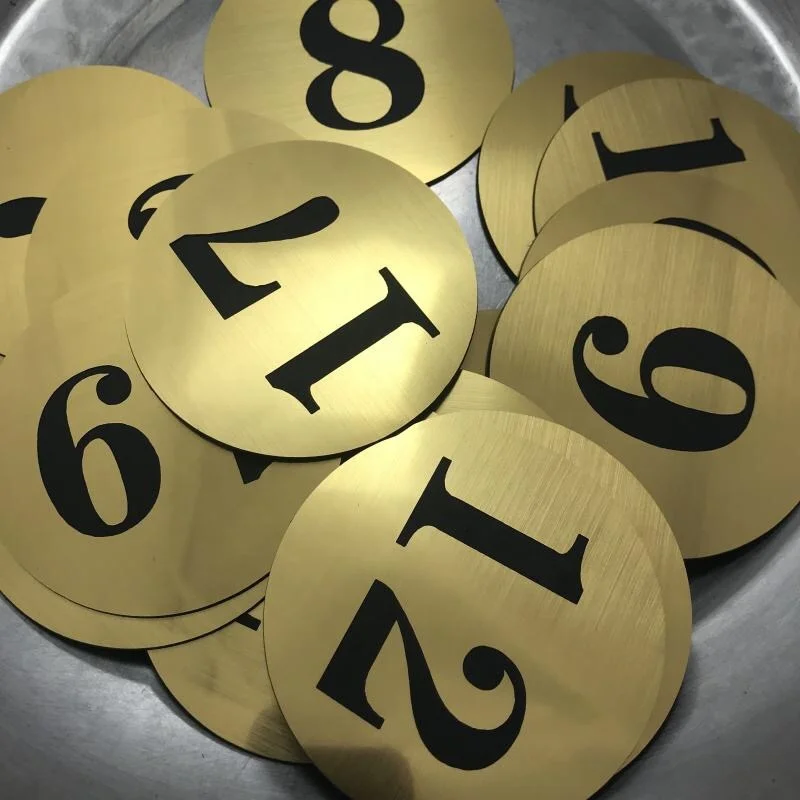 OEM ABS plastic sheet for engraving traffolyte label with 3M adhesive