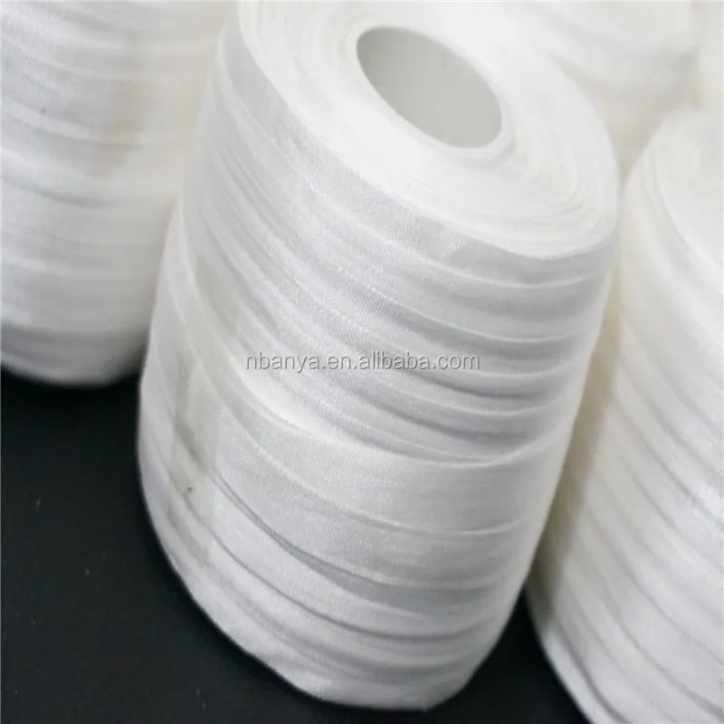 
7mmX200m/roll raw undyed natural 100% pure silk embroidery ribbon raw white soft quality handmade embroidery ribbon 