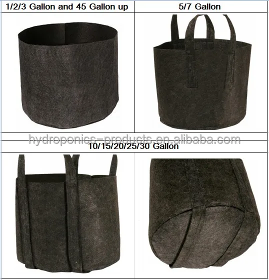 Factory direct supply hydroponic garden planters garden fabric pot grow bag