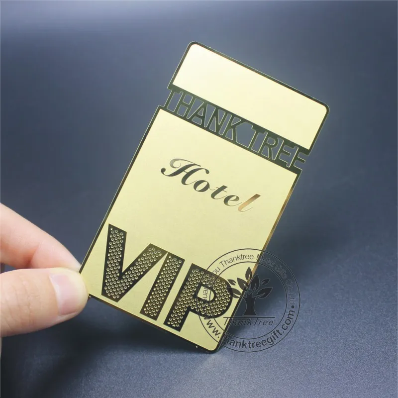 metal gift corporate anniversary metal etching thank you card