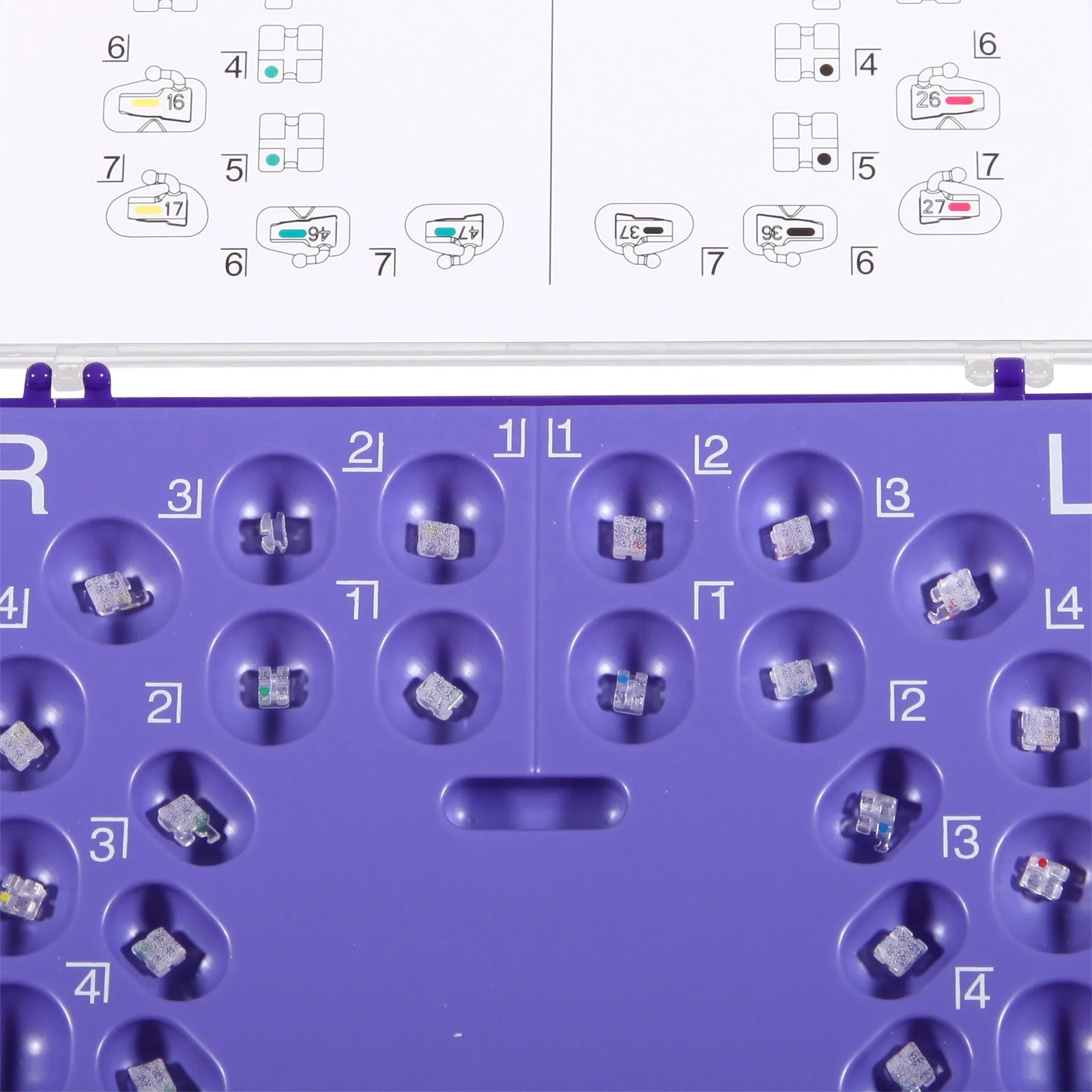 Dental Orthodontic Sapphire Ceramic Brackets Ortho Braces