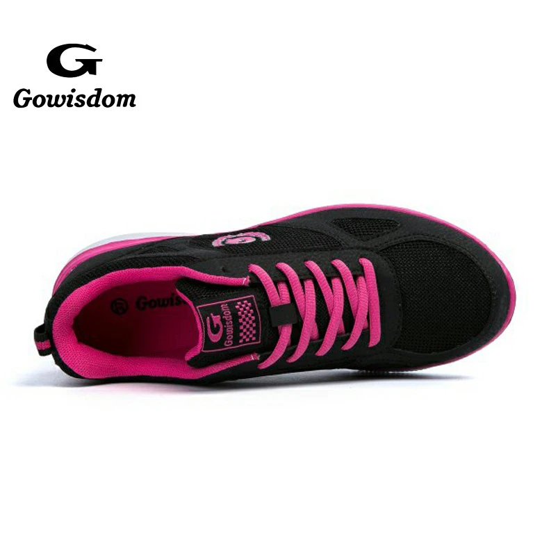 Wholesale PU with mesh fashion sport casual running shoes