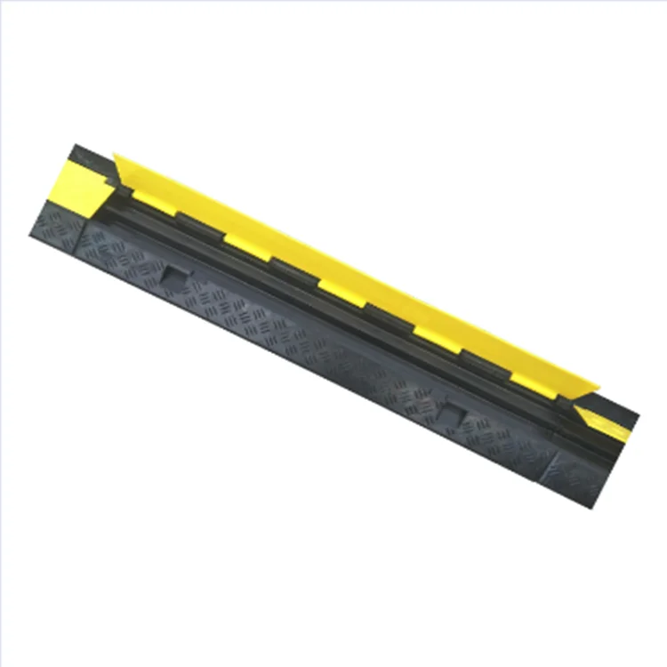 
New design tight lock CE approved 2 channel rubber cable bridge ramp protector 